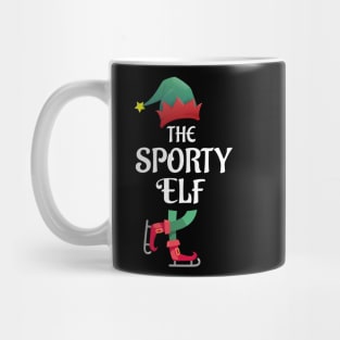 The Sporty Christmas Elf Matching Pajama Family Party Gift Mug
